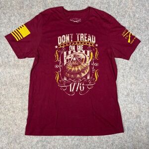 Grunt Style T-Shirt Mens XL Maroon  Dont Tread On Me 1776 Graphic‎ USA